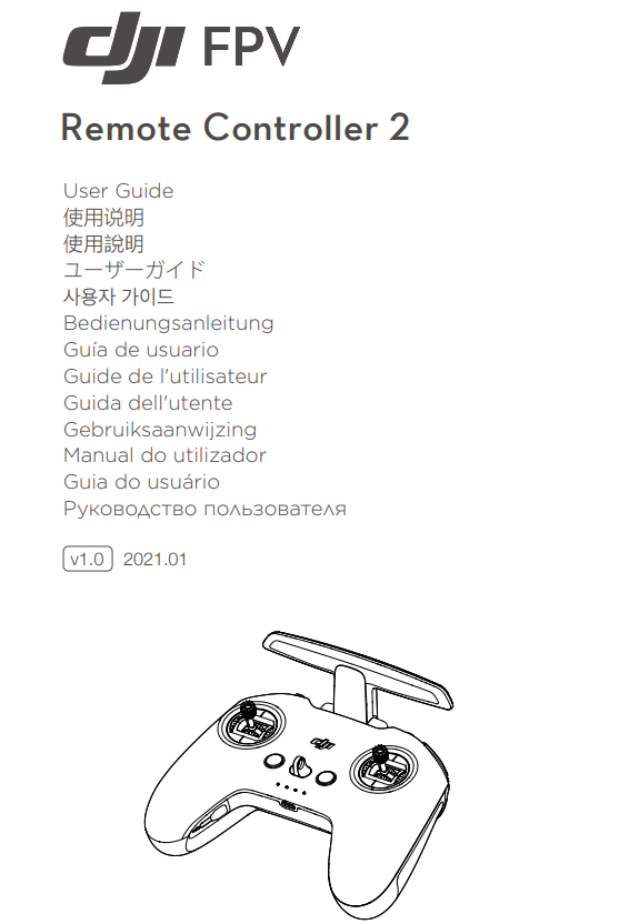 DJI FPV remote controller 2 manual