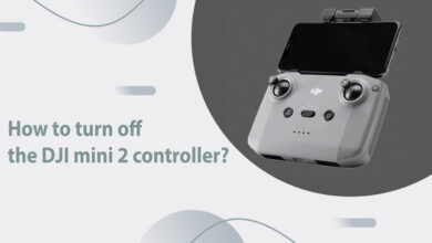 How to turn off the DJI mini 2 controller?