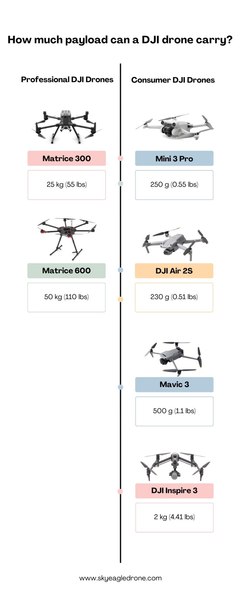 Can DJI Drones Carry Things? [8 drone models] sky eagle drone